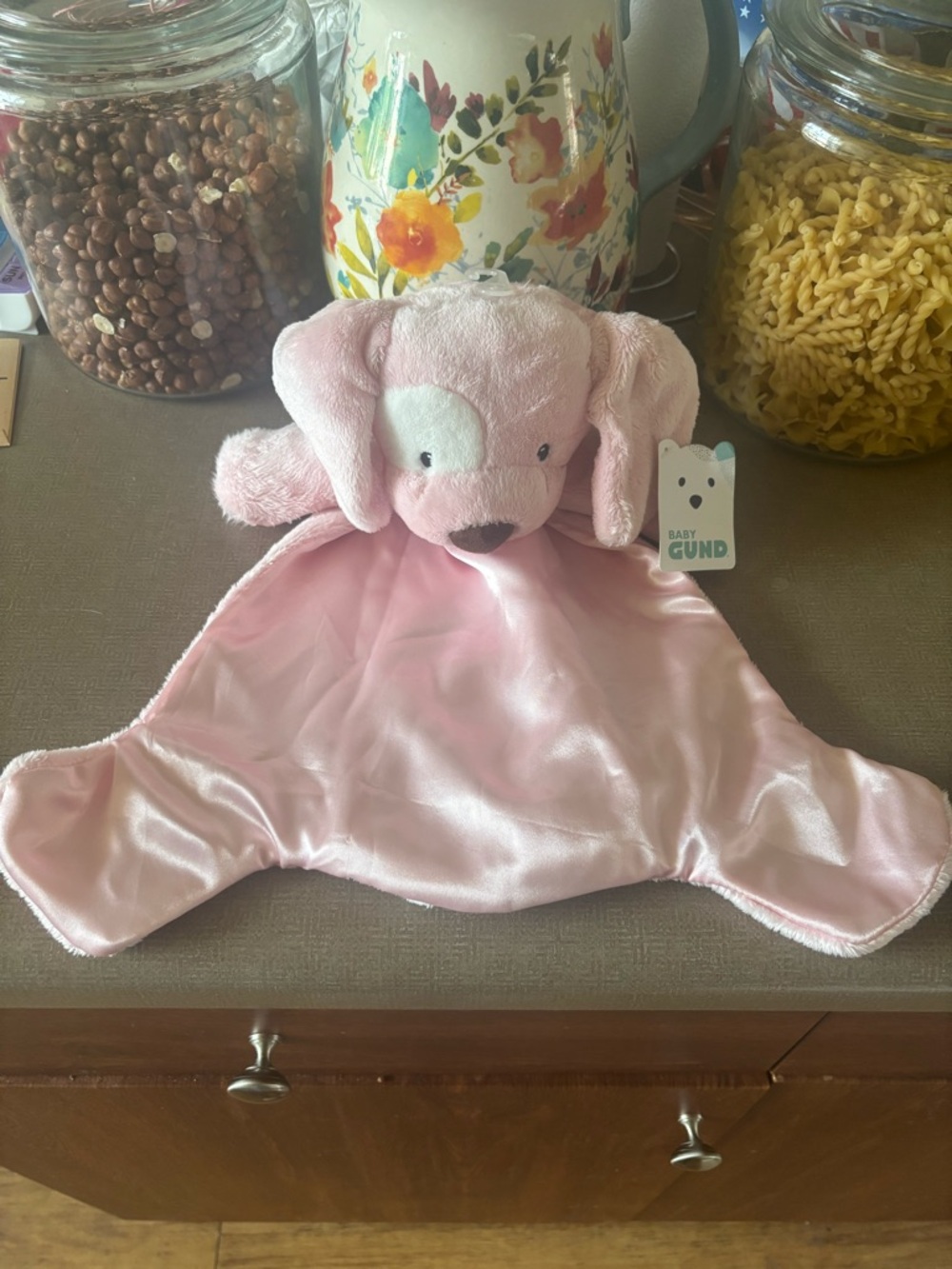 GUND Pink Puppy Lovey Security Blanket